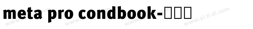 meta pro condbook字体转换